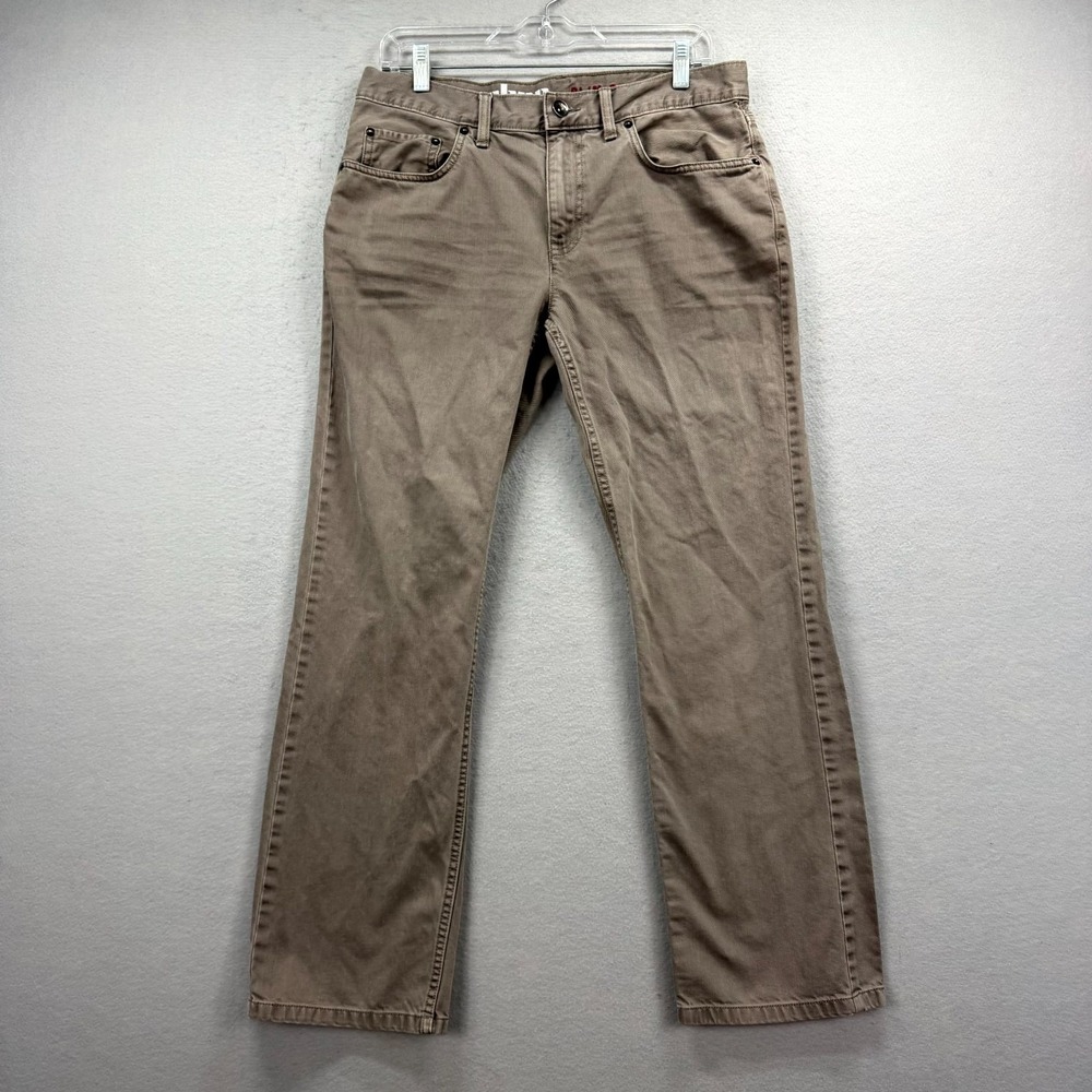 Urban Pipeline Jeans Mens 32x30 Brown Denim Pants Streetwear Slim Straight Leg